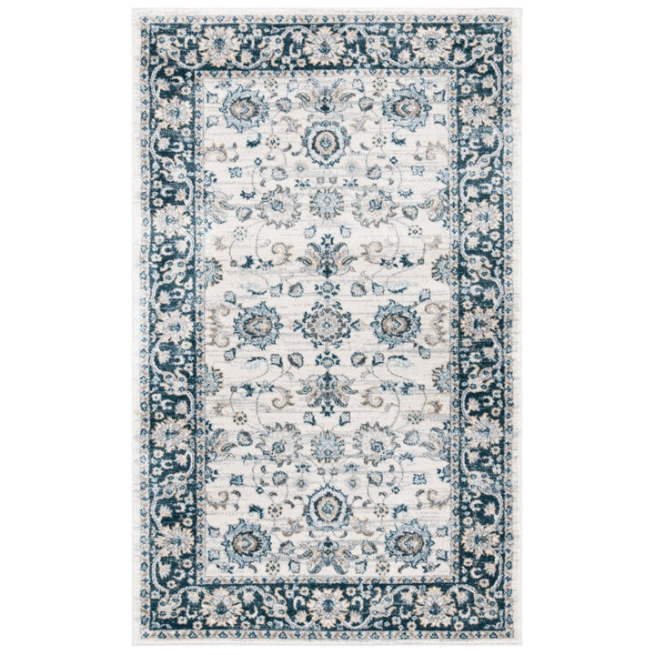 SAFAVIEH Isabella Collection ISA940A Cream / Navy Rug Image 1