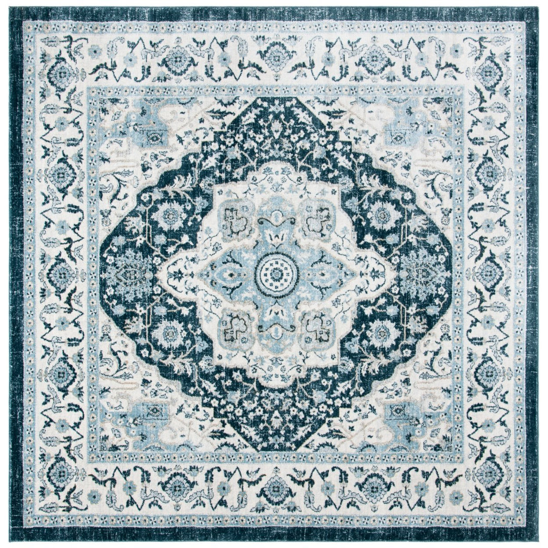 SAFAVIEH Isabella Collection ISA936N Navy / Creme Rug Image 1