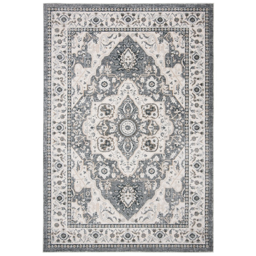 SAFAVIEH Isabella Collection ISA936F Grey / Cream Rug Image 10