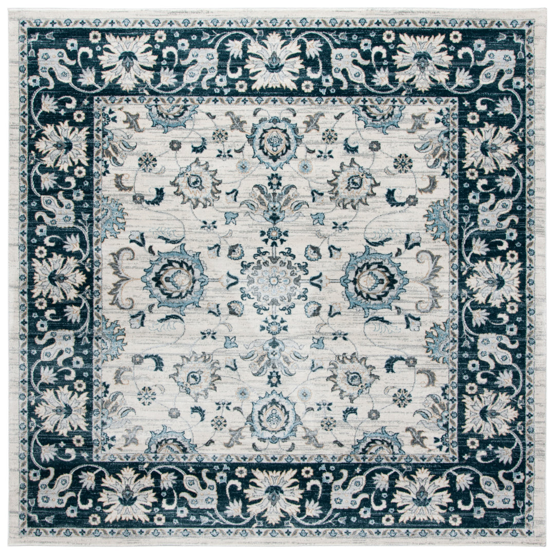 SAFAVIEH Isabella Collection ISA940A Cream / Navy Rug Image 5