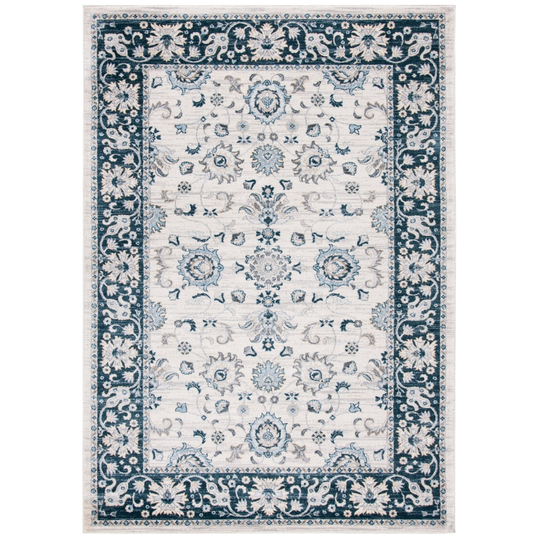 SAFAVIEH Isabella Collection ISA940A Cream / Navy Rug Image 10