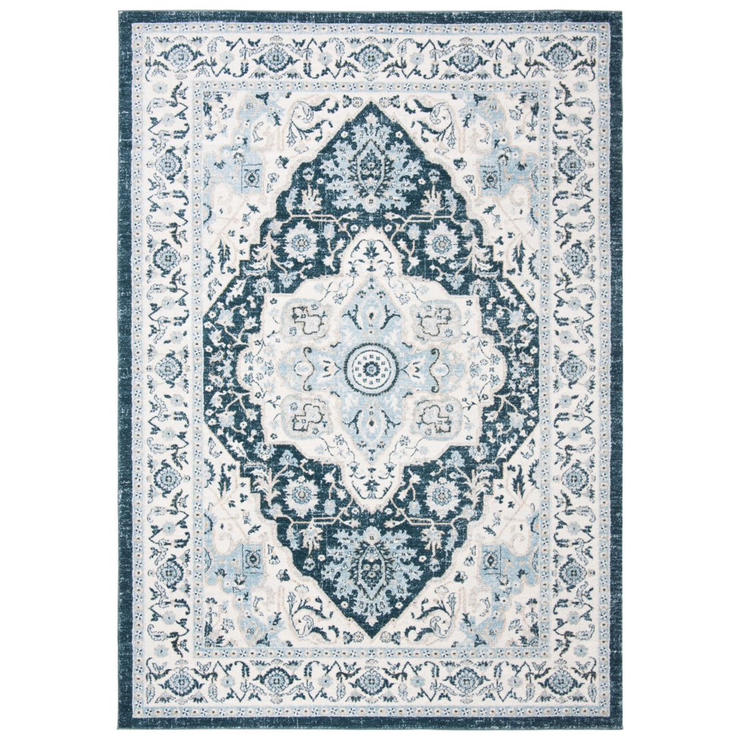 SAFAVIEH Isabella Collection ISA936N Navy / Creme Rug Image 11