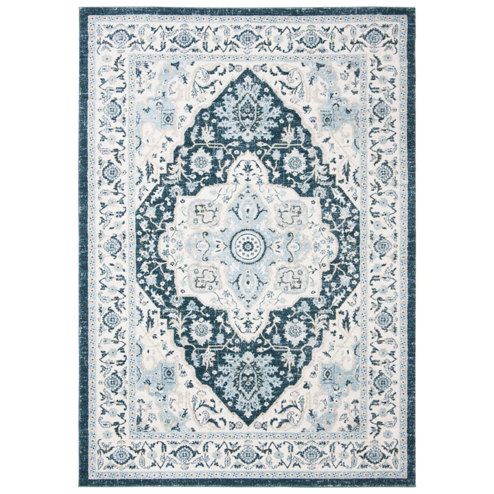 SAFAVIEH Isabella Collection ISA936N Navy / Creme Rug Image 1