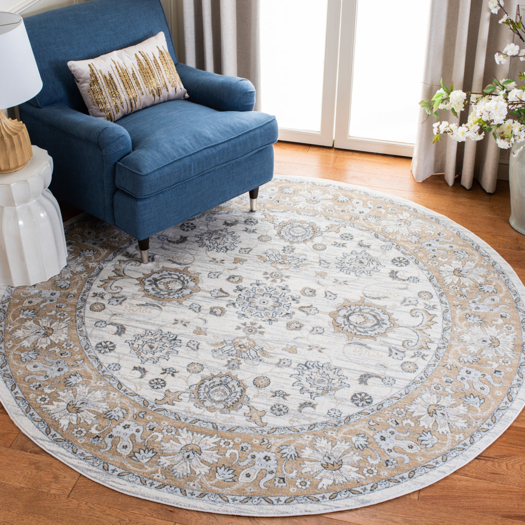 SAFAVIEH Isabella Collection ISA940B Cream / Beige Rug Image 9