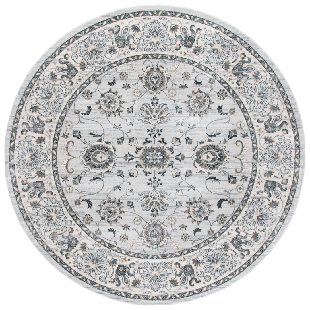 SAFAVIEH Isabella ISA940G Light Grey / Cream Rug Image 4