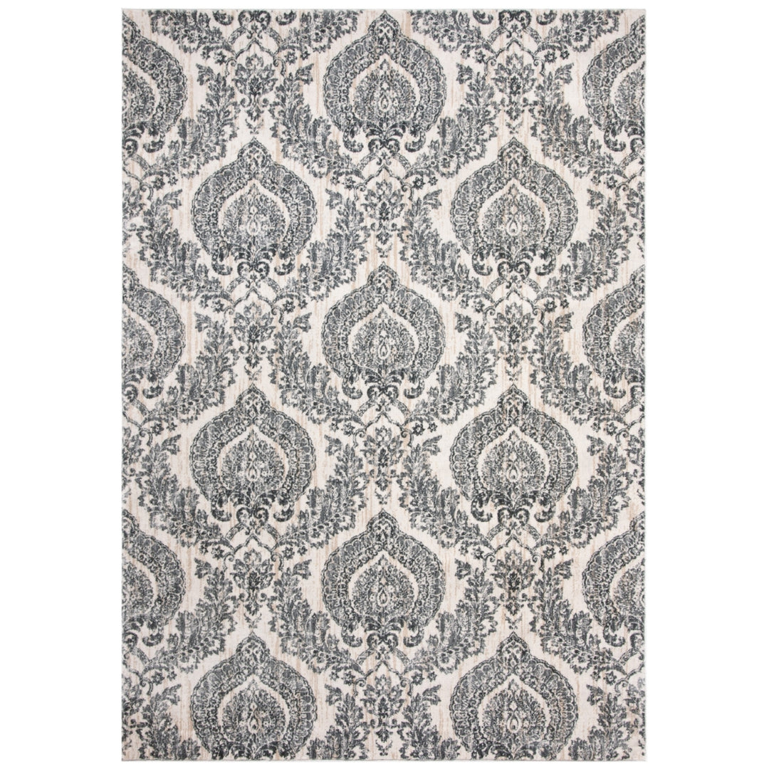 SAFAVIEH Isabella Collection ISA952F Grey / Ivory Rug Image 1