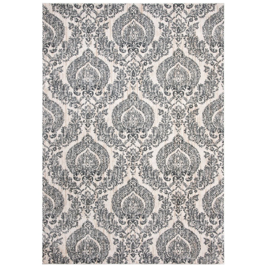 SAFAVIEH Isabella Collection ISA952F Grey / Ivory Rug Image 1