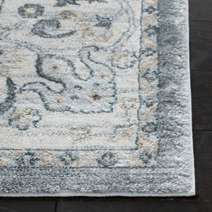 SAFAVIEH Isabella Collection ISA940F Grey / Cream Rug Image 10