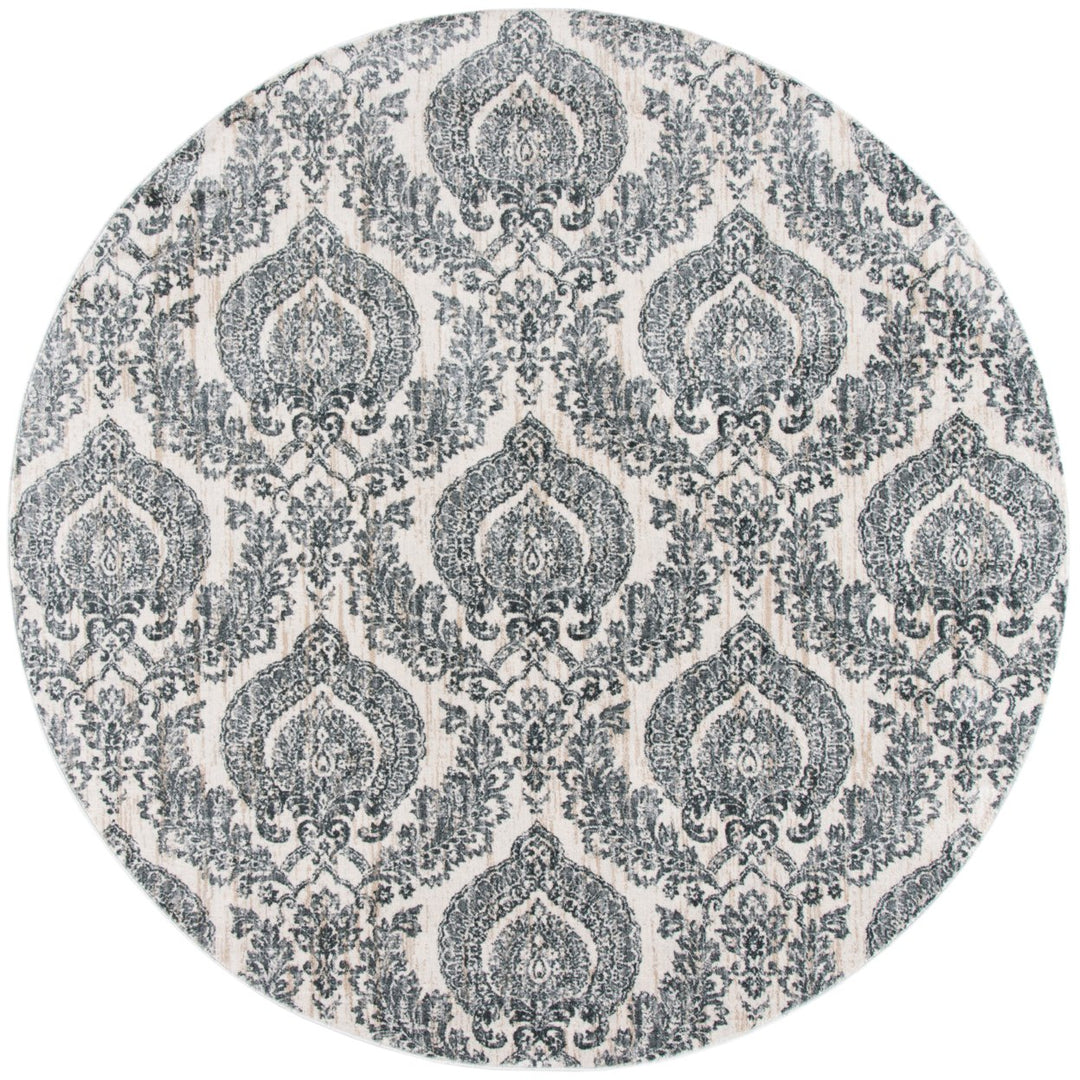 SAFAVIEH Isabella Collection ISA952F Grey / Ivory Rug Image 1