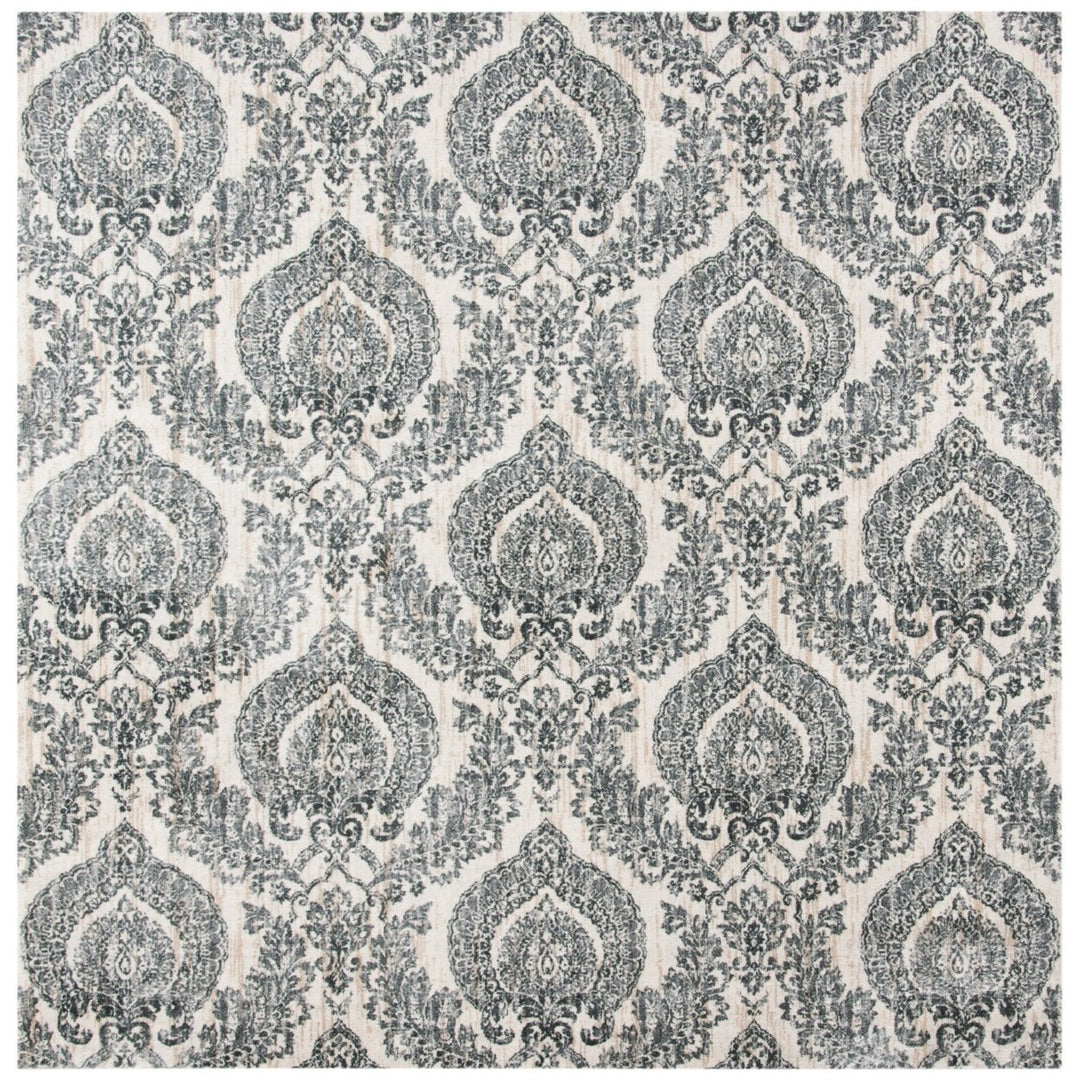 SAFAVIEH Isabella Collection ISA952F Grey / Ivory Rug Image 5