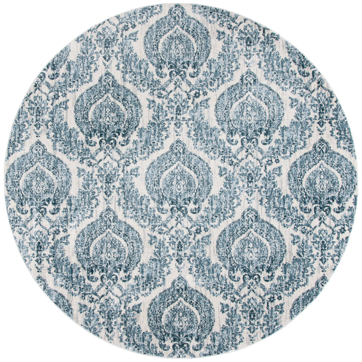 SAFAVIEH Isabella Collection ISA952N Navy / Ivory Rug Image 4