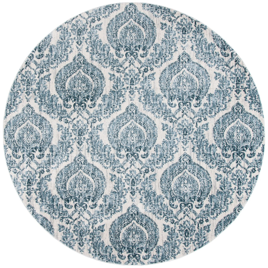 SAFAVIEH Isabella Collection ISA952N Navy / Ivory Rug Image 1