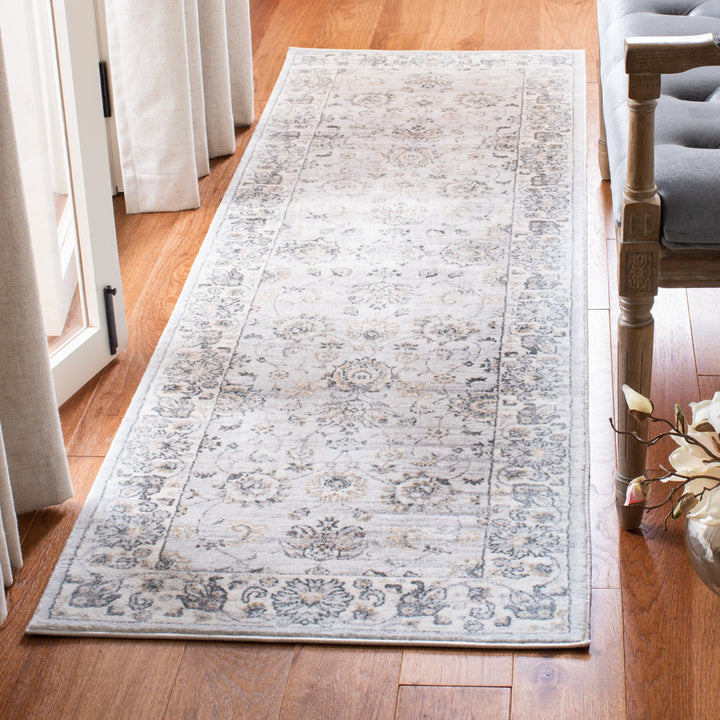 SAFAVIEH Isabella ISA940G Light Grey / Cream Rug Image 11