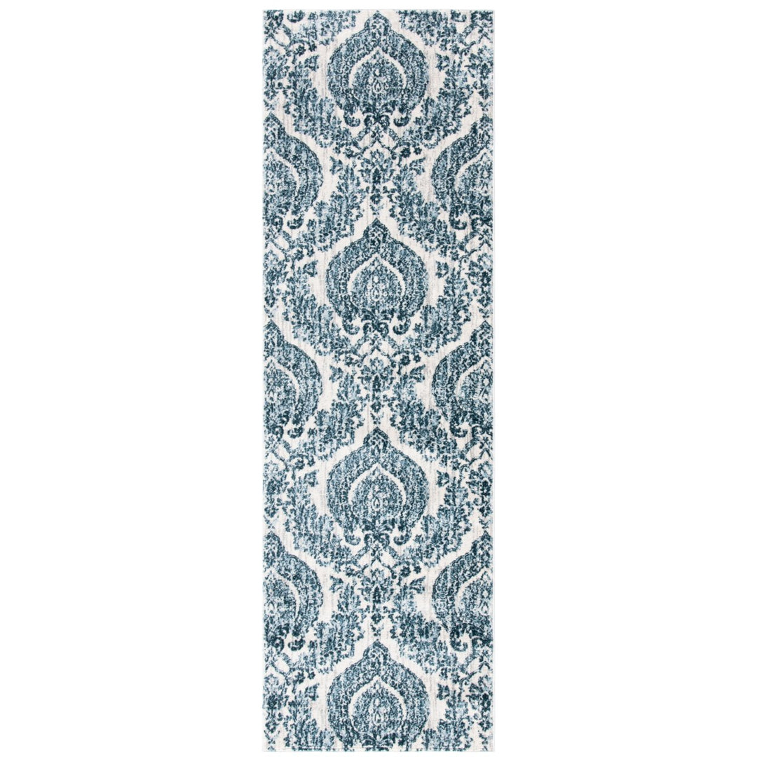 SAFAVIEH Isabella Collection ISA952N Navy / Ivory Rug Image 5