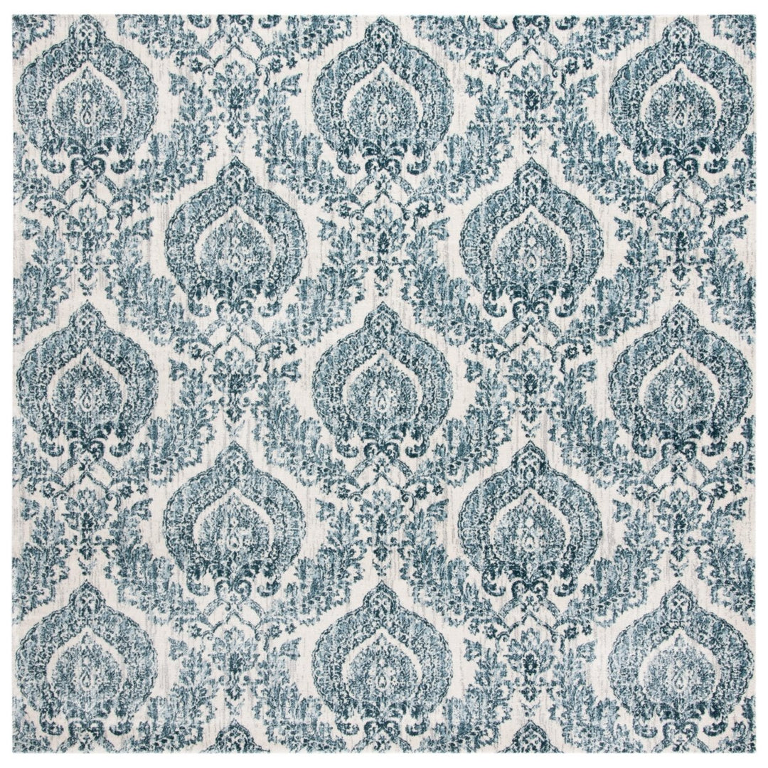 SAFAVIEH Isabella Collection ISA952N Navy / Ivory Rug Image 1