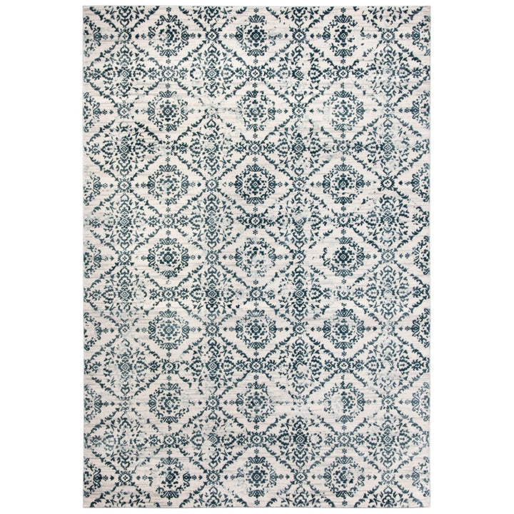 SAFAVIEH Isabella Collection ISA953N Navy / Ivory Rug Image 1