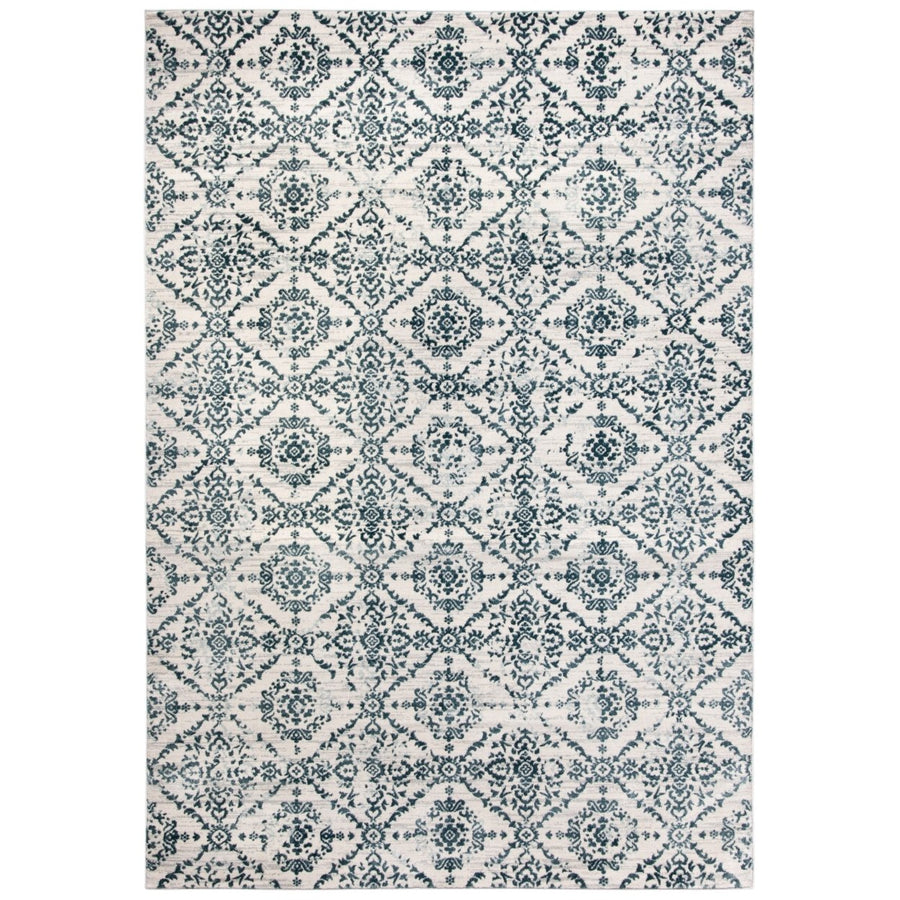 SAFAVIEH Isabella Collection ISA953N Navy / Ivory Rug Image 1