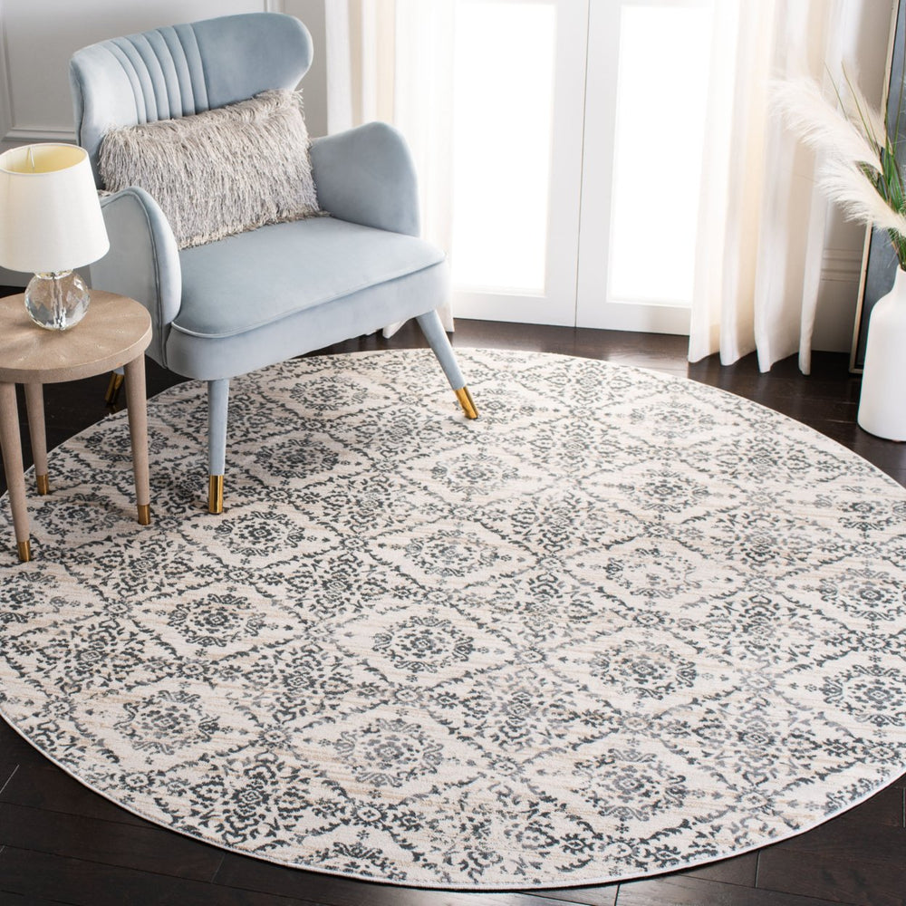 SAFAVIEH Isabella Collection ISA953F Cream / Grey Rug Image 2