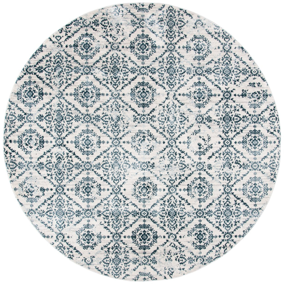 SAFAVIEH Isabella Collection ISA953N Navy / Ivory Rug Image 1