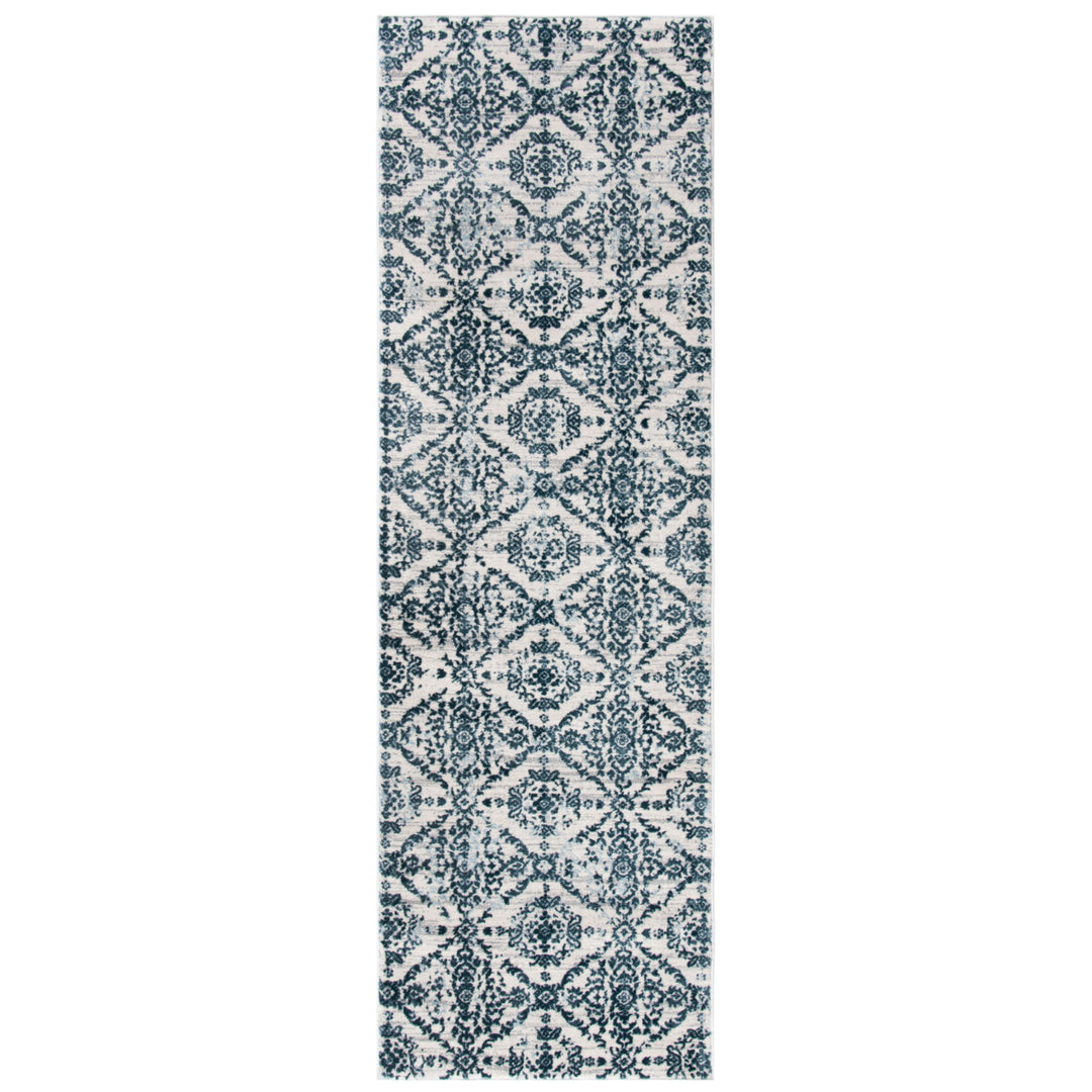 SAFAVIEH Isabella Collection ISA953N Navy / Ivory Rug Image 4