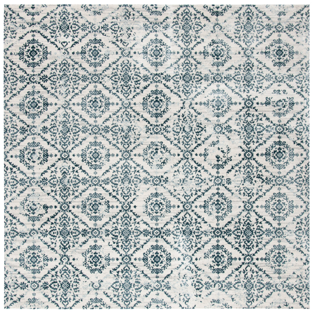 SAFAVIEH Isabella Collection ISA953N Navy / Ivory Rug Image 5