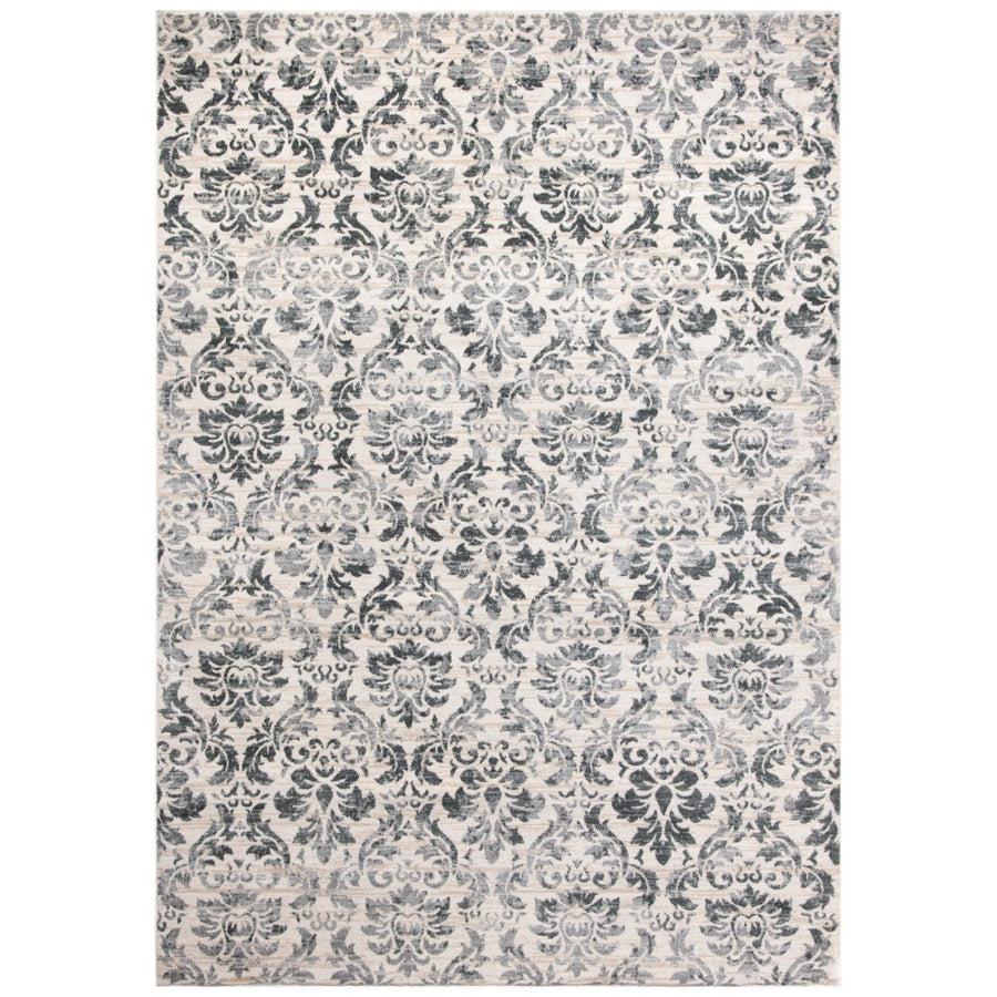 SAFAVIEH Isabella Collection ISA954F Grey / Ivory Rug Image 1