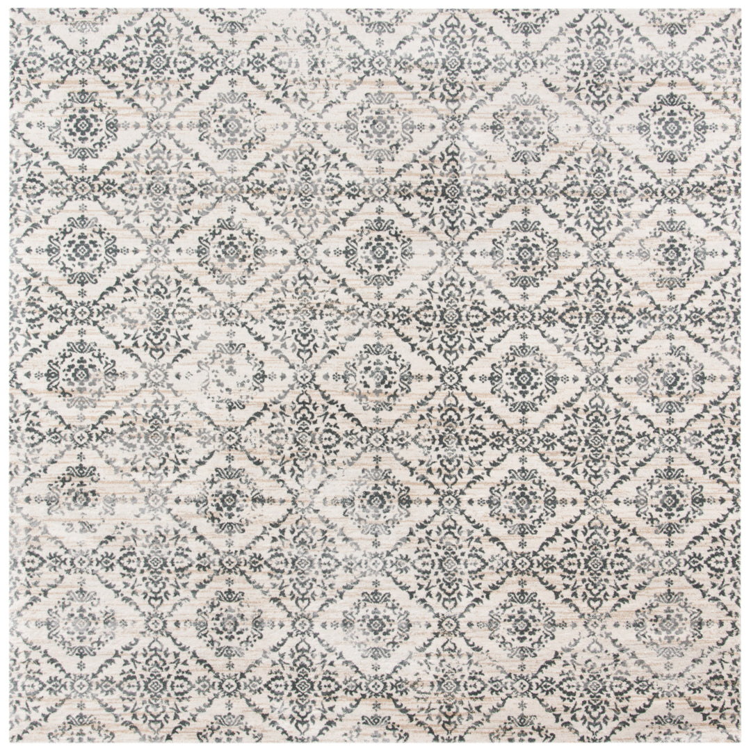 SAFAVIEH Isabella Collection ISA953F Cream / Grey Rug Image 6