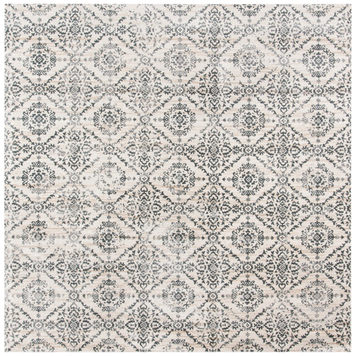 SAFAVIEH Isabella Collection ISA953F Cream / Grey Rug Image 6