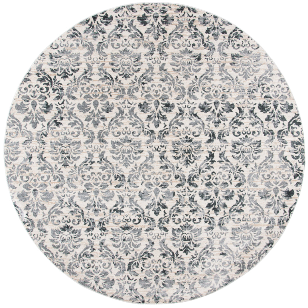 SAFAVIEH Isabella Collection ISA954F Grey / Ivory Rug Image 3