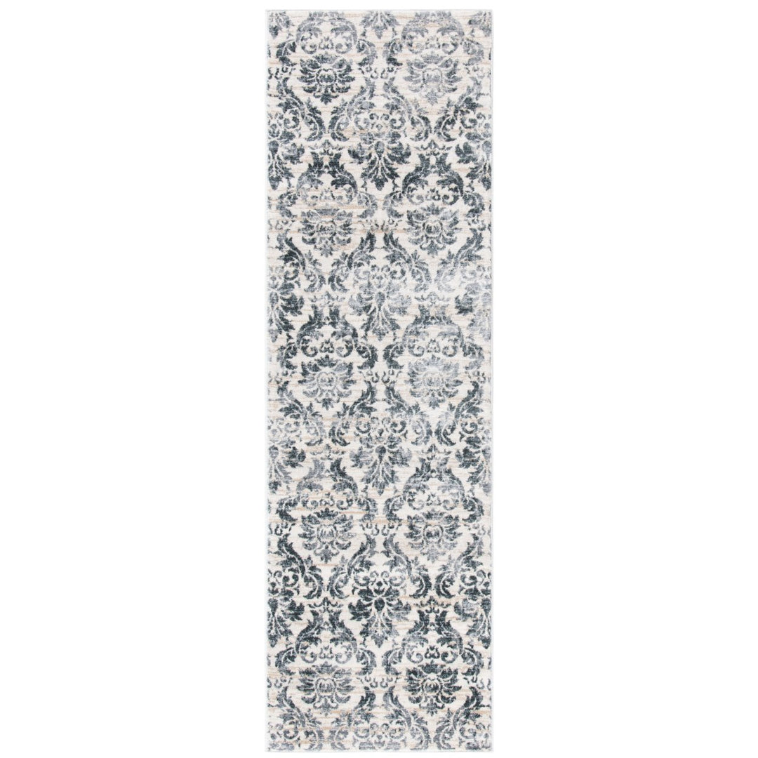 SAFAVIEH Isabella Collection ISA954F Grey / Ivory Rug Image 1