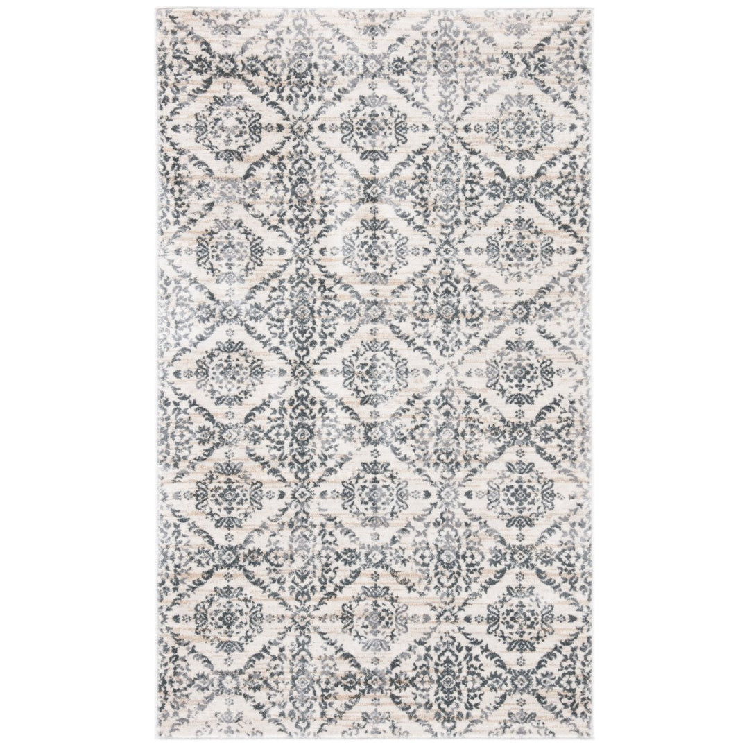 SAFAVIEH Isabella Collection ISA953F Cream / Grey Rug Image 10