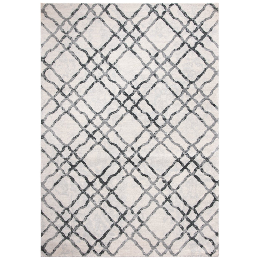 SAFAVIEH Isabella Collection ISA957B Ivory / Grey Rug Image 1