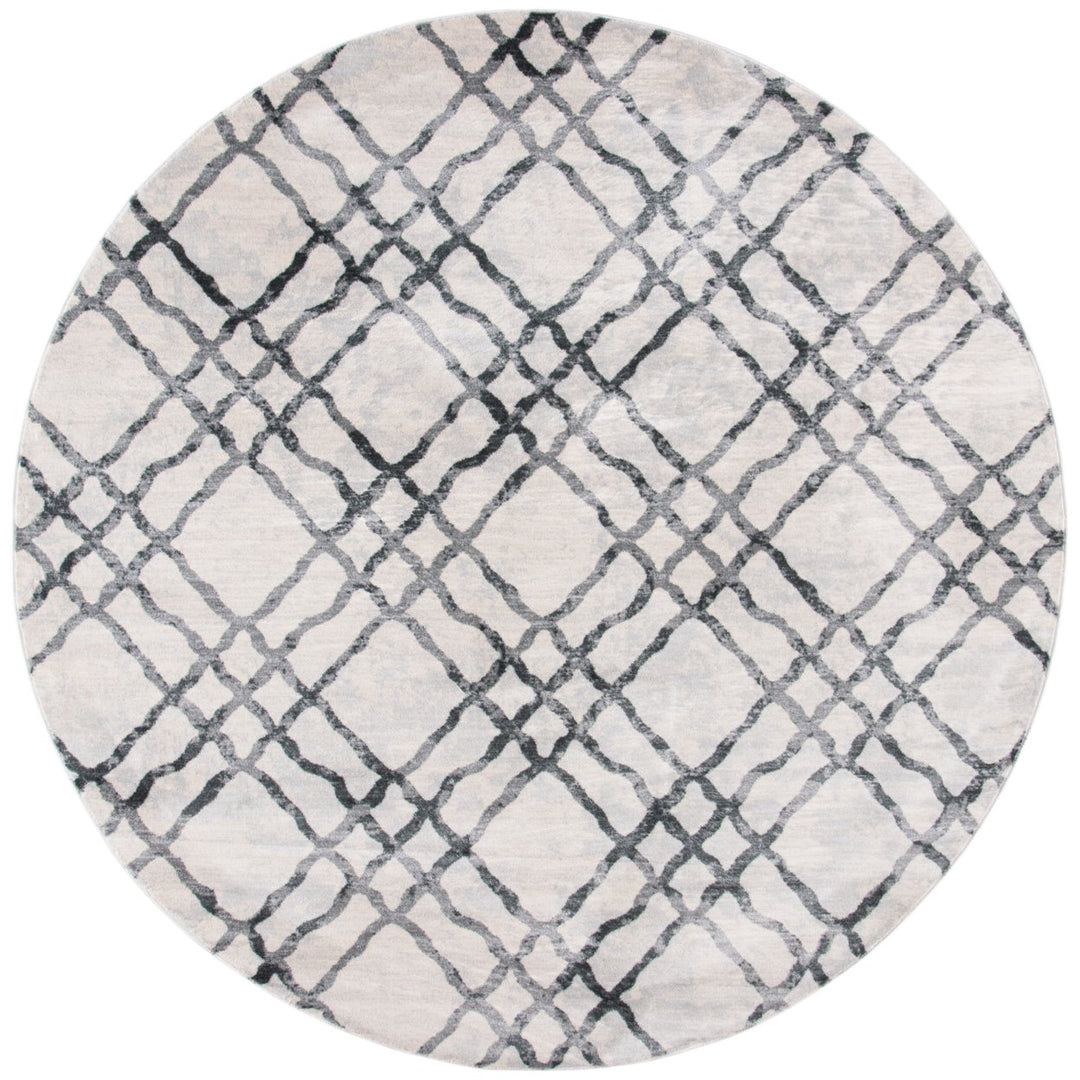 SAFAVIEH Isabella Collection ISA957B Ivory / Grey Rug Image 4