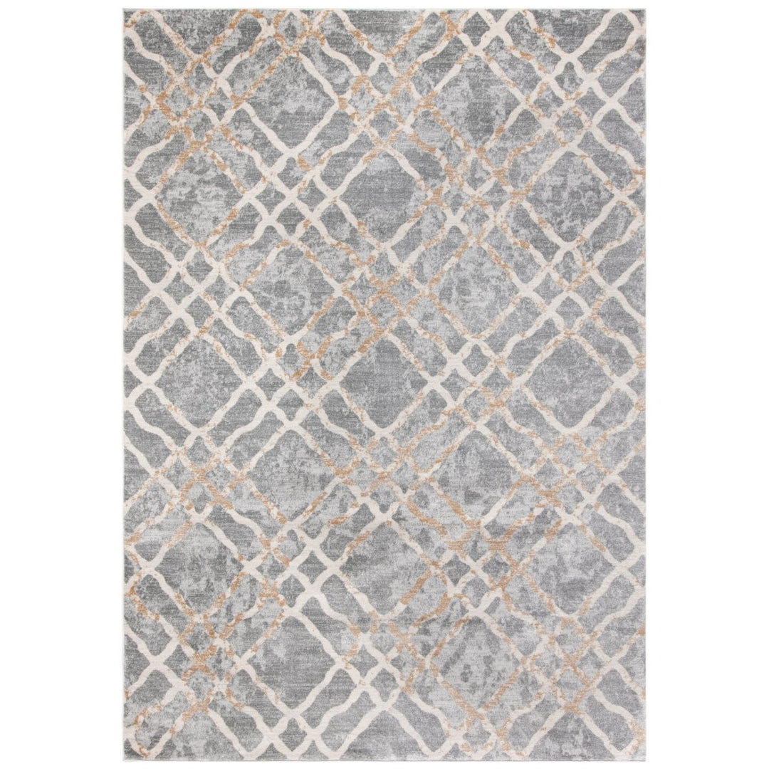 SAFAVIEH Isabella Collection ISA957G Silver / Ivory Rug Image 1