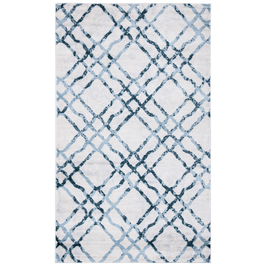 SAFAVIEH Isabella Collection ISA957A Ivory/Turquoise Rug Image 10