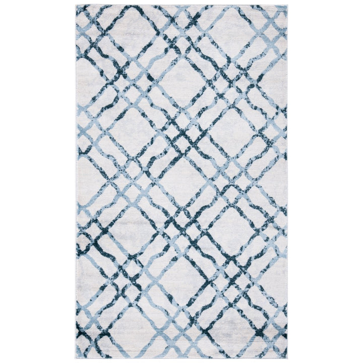 SAFAVIEH Isabella Collection ISA957A Ivory/Turquoise Rug Image 1