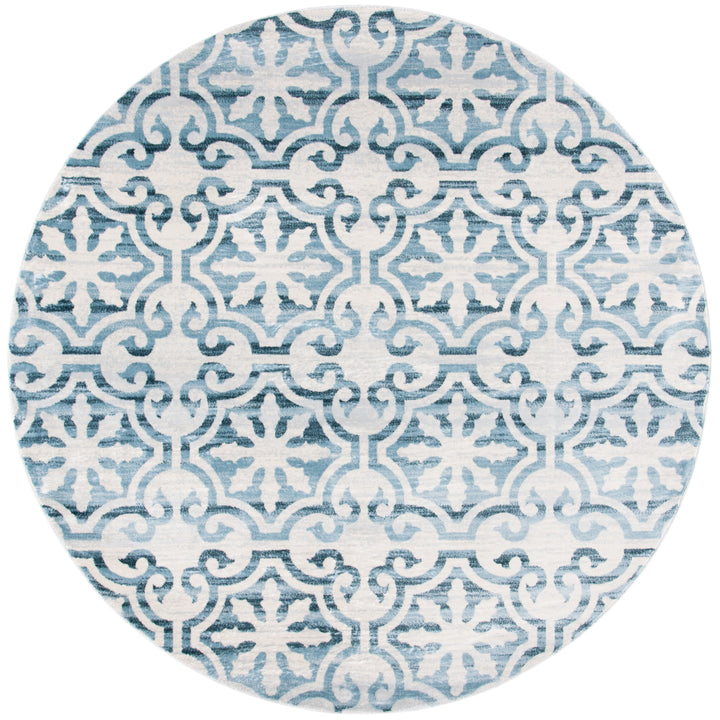 SAFAVIEH Isabella Collection ISA956N Navy / Ivory Rug Image 4