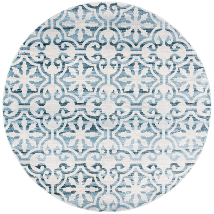 SAFAVIEH Isabella Collection ISA956N Navy / Ivory Rug Image 1