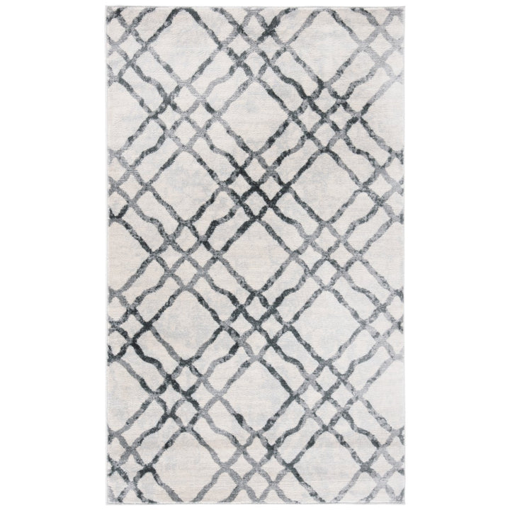 SAFAVIEH Isabella Collection ISA957B Ivory / Grey Rug Image 1