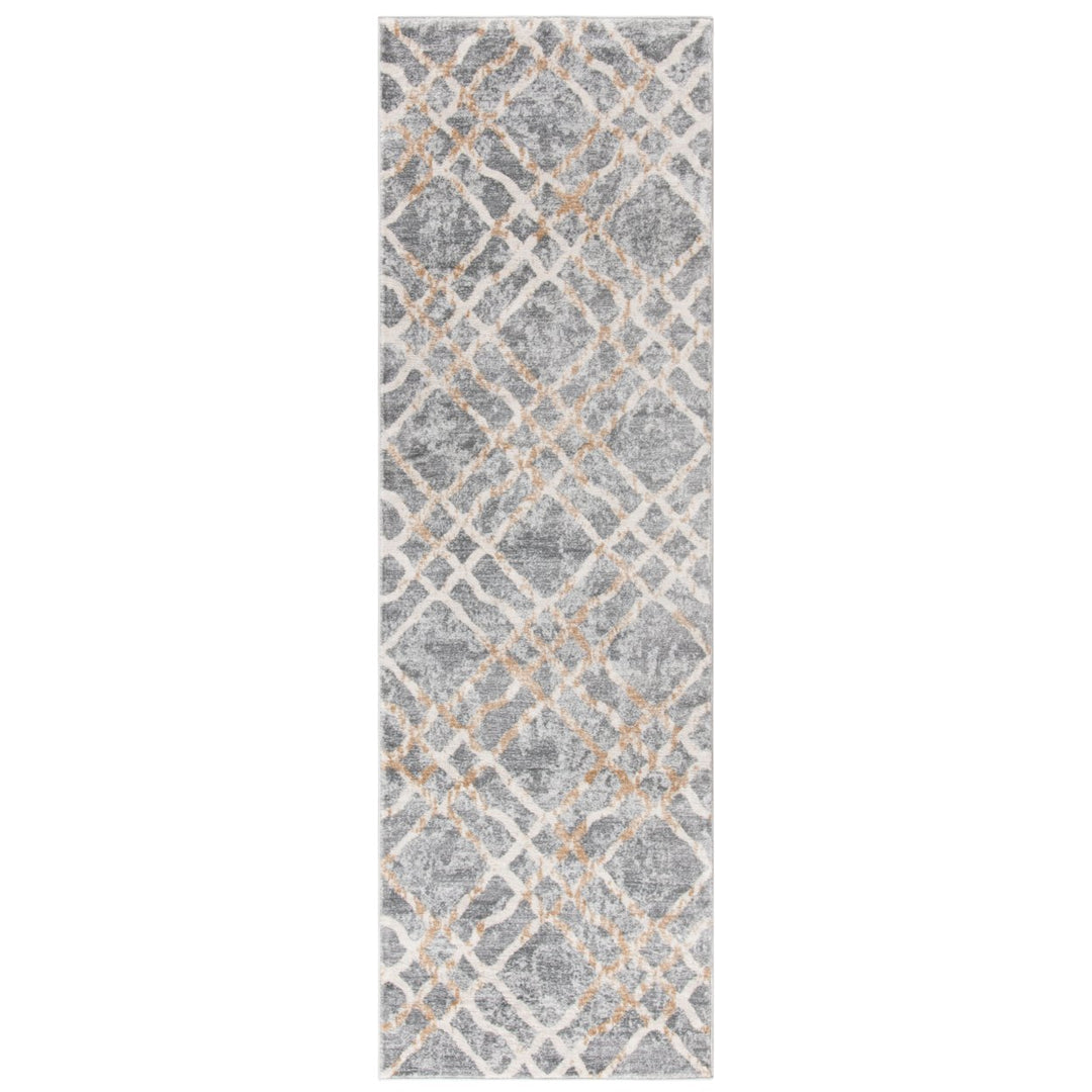 SAFAVIEH Isabella Collection ISA957G Silver / Ivory Rug Image 1