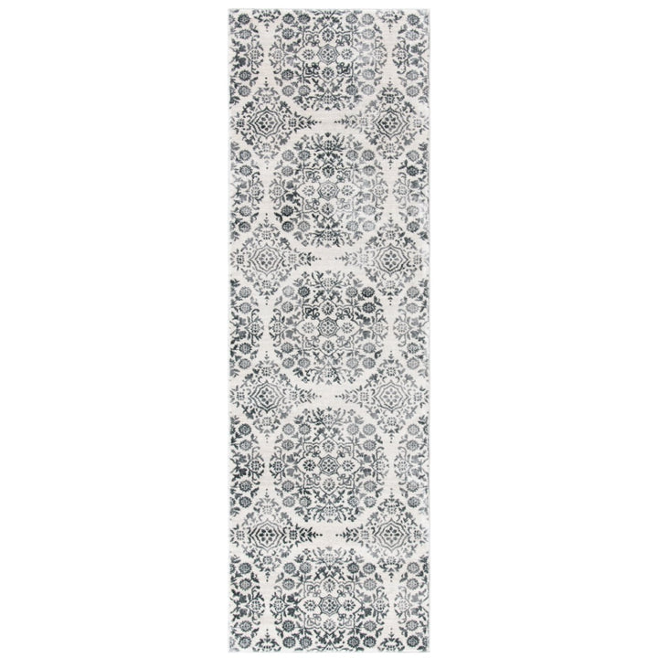 SAFAVIEH Isabella Collection ISA958H Charcoal / Ivory Rug Image 2