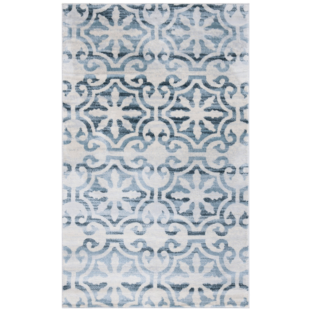 SAFAVIEH Isabella Collection ISA956N Navy / Ivory Rug Image 10