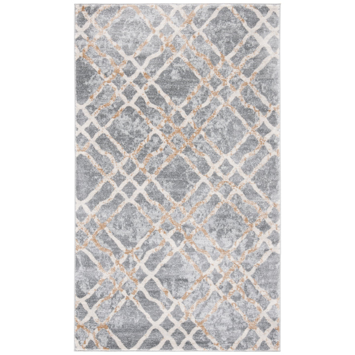 SAFAVIEH Isabella Collection ISA957G Silver / Ivory Rug Image 10