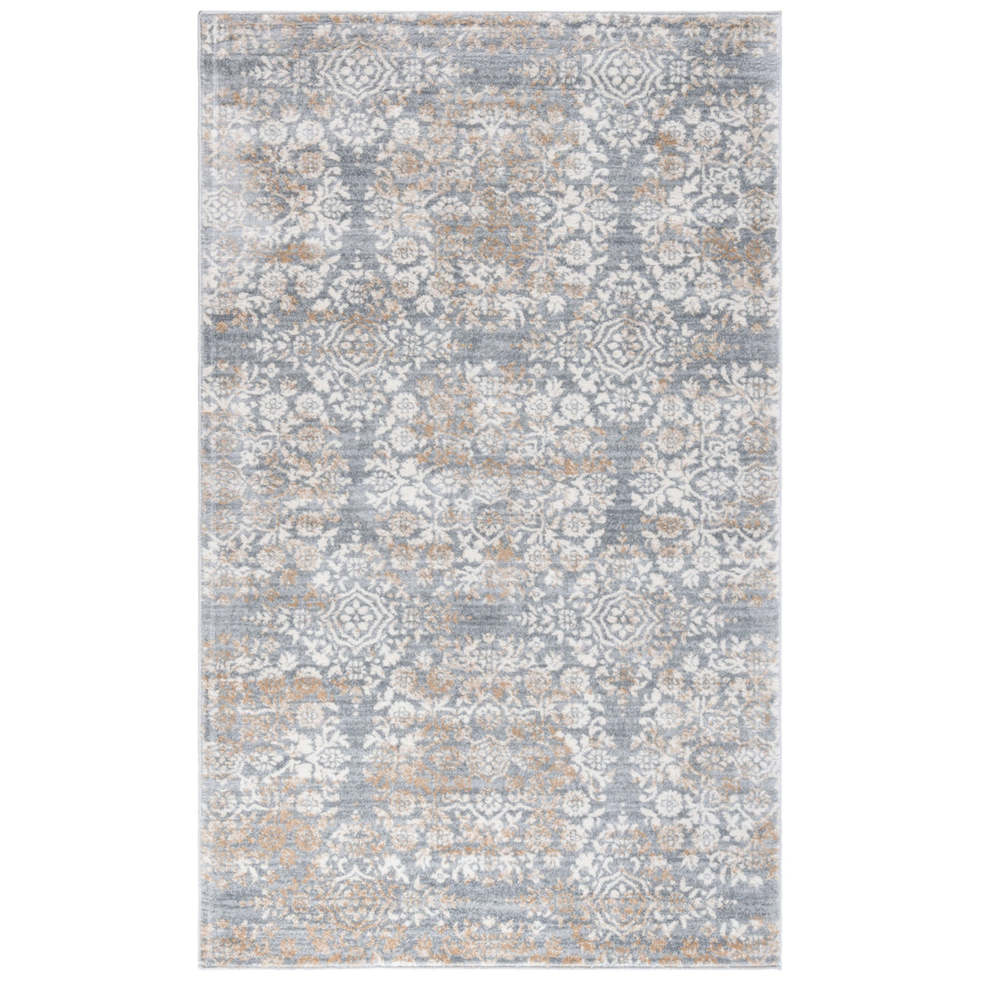 SAFAVIEH Isabella Collection ISA958G Silver / Ivory Rug Image 10