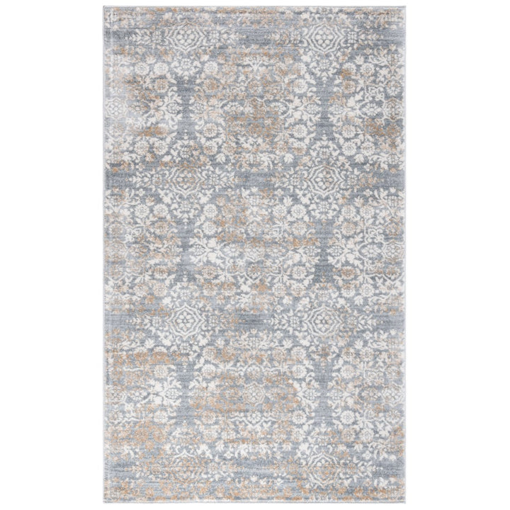 SAFAVIEH Isabella Collection ISA958G Silver / Ivory Rug Image 1