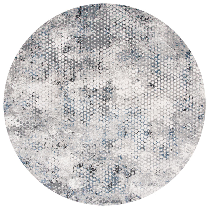 SAFAVIEH Invista Collection INV603B Beige / Grey Rug Image 4