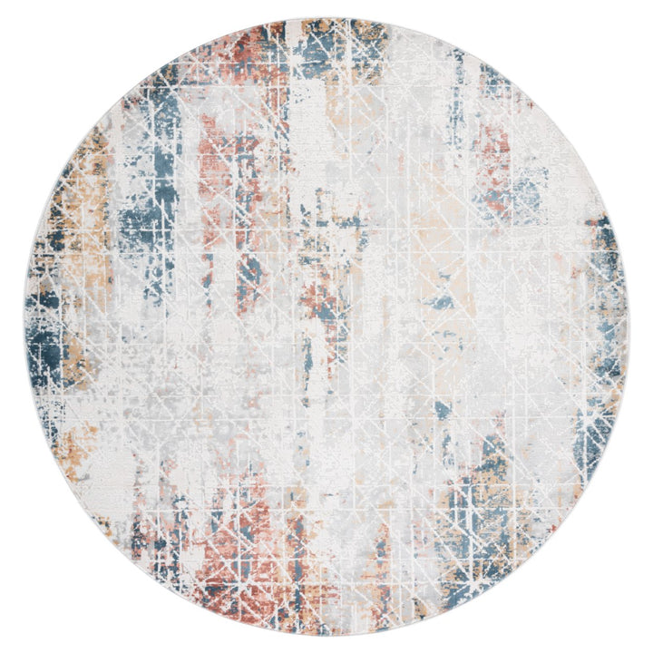 SAFAVIEH Invista Collection INV599A Grey / Dark Grey Rug Image 1