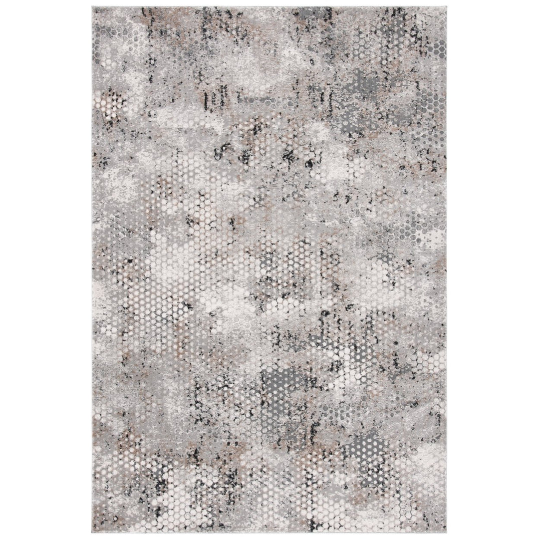 SAFAVIEH Invista Collection INV603B Beige / Grey Rug Image 1