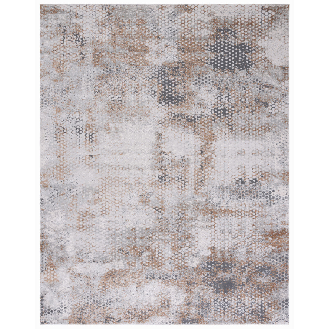 SAFAVIEH Invista Collection INV603B Beige / Grey Rug Image 11