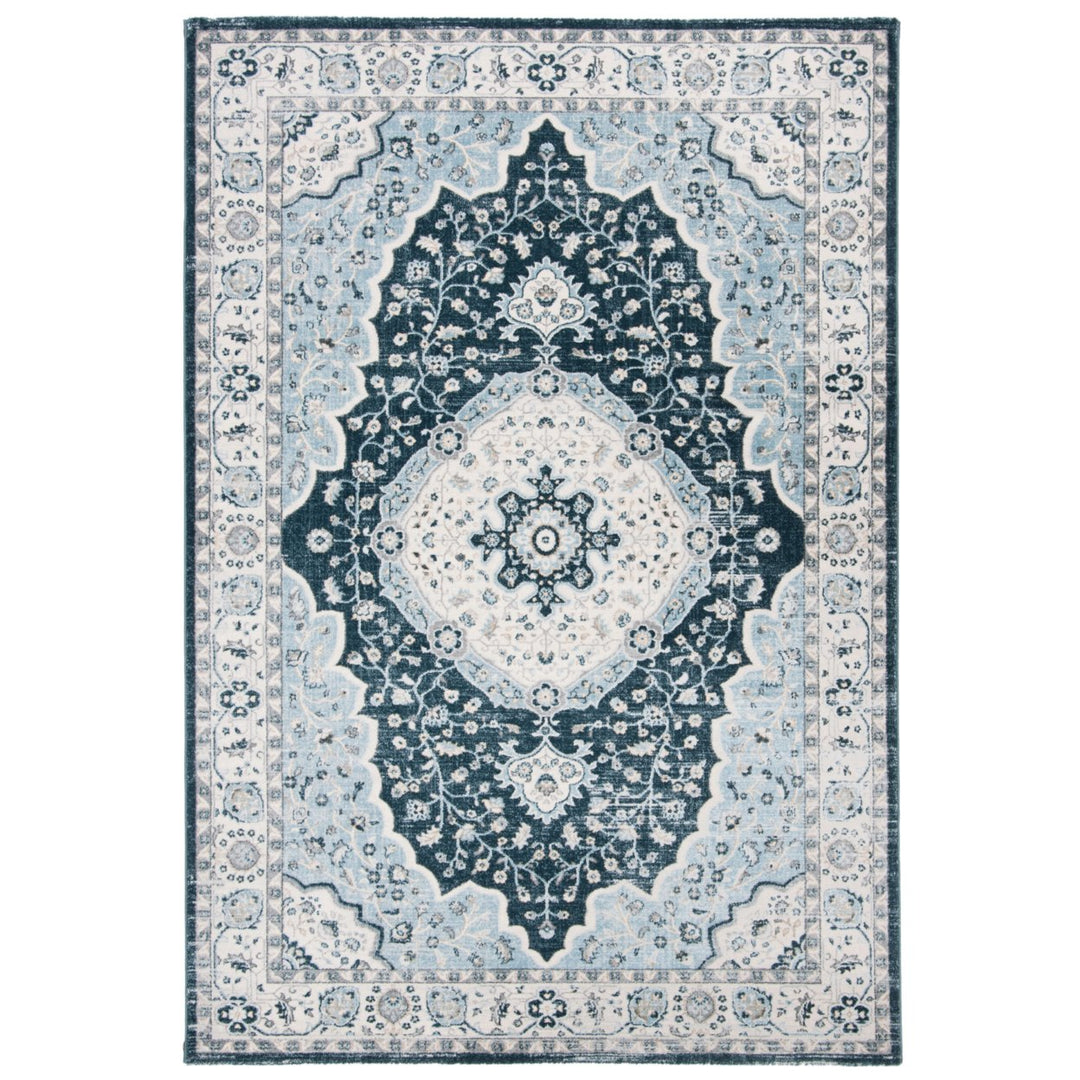 SAFAVIEH Isabella Collection ISA915N Navy / Creme Rug Image 1